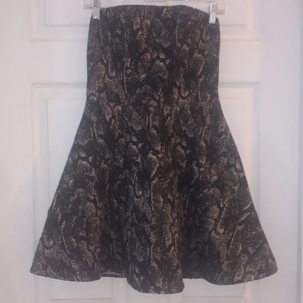 Express Cocktail Snake Print Dress Size 2 - Picture 2 of 4